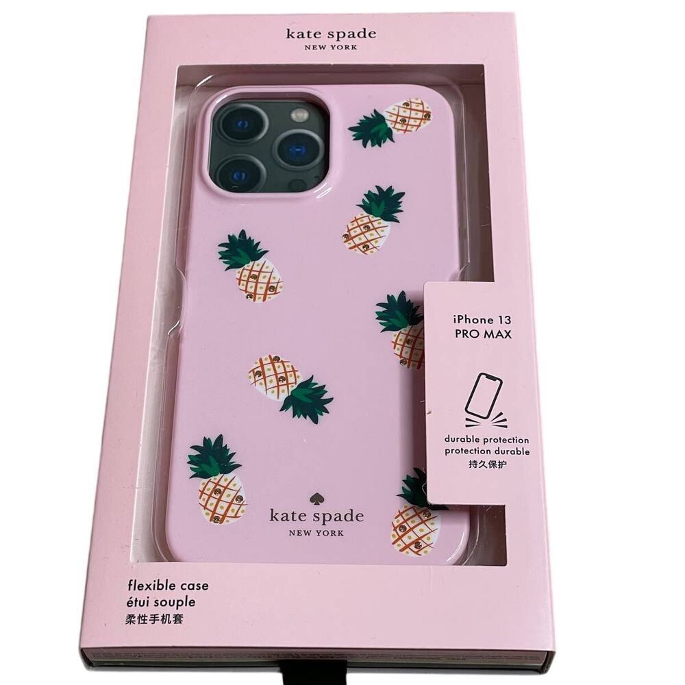 Kate Spade Jeweled Pineapple  Pink Iphone 13 PRO MAX case